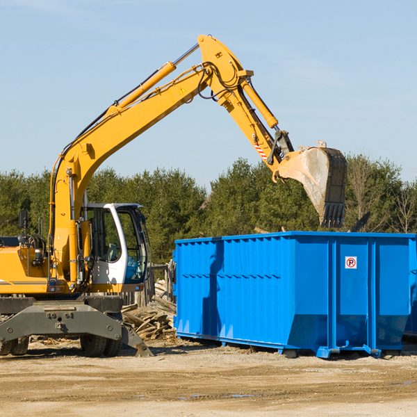 are there any restrictions on where a residential dumpster can be placed in Letona AR